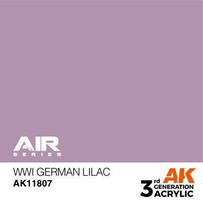 Acrylic paint WWI German Lilac AIR AK-interactive AK11807 детальное изображение AIR Series AK 3rd Generation