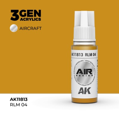 Акриловая краска RLM 04 / Оранжевый AIR АК-интерактив AK11813 детальное изображение AIR Series AK 3rd Generation