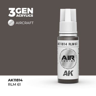 Акрилова фарба RLM 61 / Сіро-коричневий AIR АК-interactive AK11814 детальное изображение AIR Series AK 3rd Generation