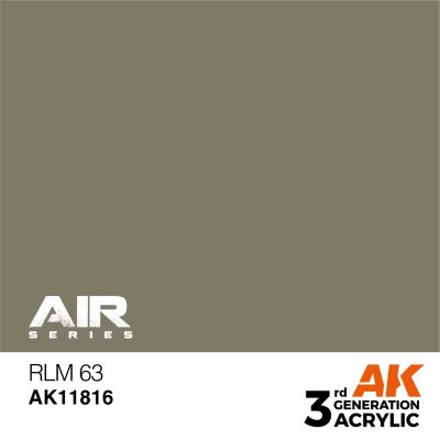 Acrylic paint RLM 63 AIR AK-interactive AK11816 детальное изображение AIR Series AK 3rd Generation