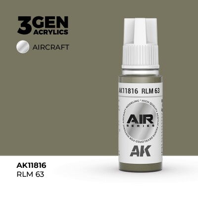 Акриловая краска RLM 63 / Светло-коричневый AIR АК-интерактив AK11816 детальное изображение AIR Series AK 3rd Generation