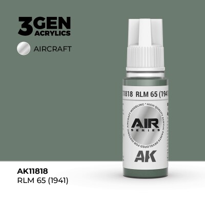 Акрилова фарба RLM 65 (1941) / Сіра-бірюза AIR АК-interactive AK11818 детальное изображение AIR Series AK 3rd Generation
