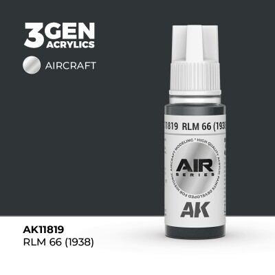 Acrylic paint RLM 66 (1938)  AIR AK-interactive AK11819 детальное изображение AIR Series AK 3rd Generation