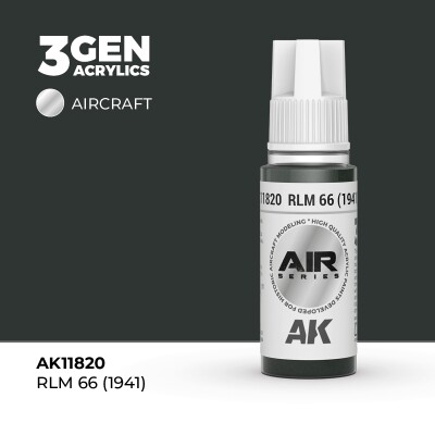 Акриловая краска RLM 66 (1941) / Серо-коричневый AIR АК-интерактив AK11820 детальное изображение AIR Series AK 3rd Generation