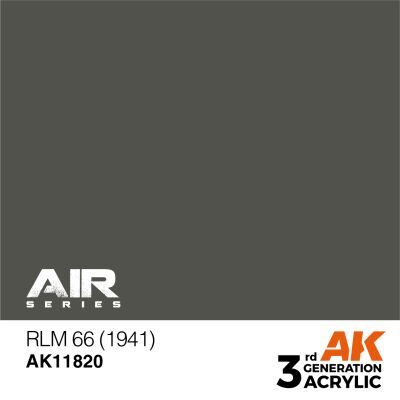 Acrylic paint RLM 66 (1941) AIR AK-interactive AK11820 детальное изображение AIR Series AK 3rd Generation
