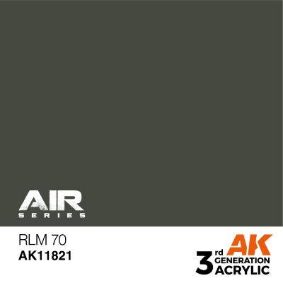 Acrylic paint RLM 70 / Khaki brown AIR AK-interactive AK11821 детальное изображение AIR Series AK 3rd Generation