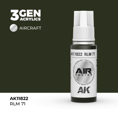Акрилова фарба RLM 71 / Світло-сірий коричневий AIR АК-interactive AK11822 детальное изображение AIR Series AK 3rd Generation