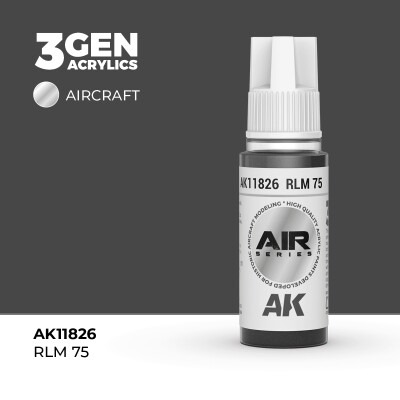 Акрилова фарба RLM 75 / Сіро-бежевий AIR АК-interactive AK11826 детальное изображение AIR Series AK 3rd Generation