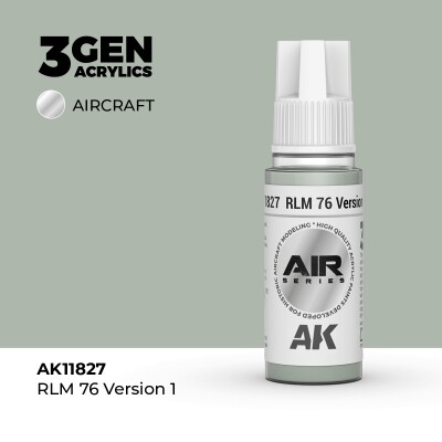 Акрилова фарба RLM 76 Version 1 / Блідо-зелений AIR АК-interactive AK11827 детальное изображение AIR Series AK 3rd Generation