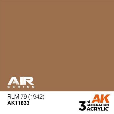 Акриловая краска RLM 79 (1942) / Коричневый AIR АК-интерактив AK11833 детальное изображение AIR Series AK 3rd Generation