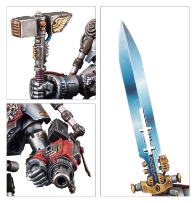 Игровой набор Warhammer 40000 - GREY KNIGHTS - GRAND MASTER IN NEMESIS DREADKNIGHT детальное изображение Серые Рыцари Космические Десантники
