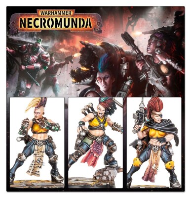 Игровой набор Warhammer - NECROMUNDA: ESCHER BLADES OF THE MATRIARCH детальное изображение Necromunda WARHAMMER 40,000