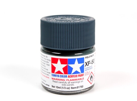 Alcohol-based acrylic paint Field Blue Tamiya 10ml XF-50 детальное изображение Акриловые краски Краски