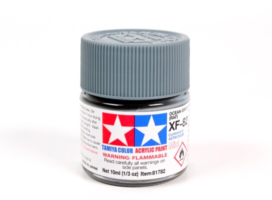 Alcohol-based acrylic paint Ocean Gray 2 RAF Tamiya 10ml XF-82 детальное изображение Акриловые краски Краски