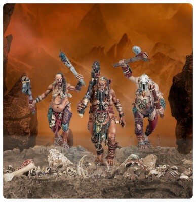 Игровой набор Warhammer AGE OF SIGMAR - SONS OF BEHEMAT - BOSS-STOMPERS детальное изображение Сыны Бехемата Разрушение