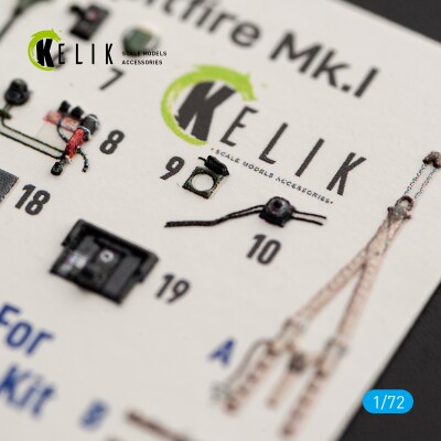 Supermarine Spitfire Mk.I декаль інтер'єр для комплекту IBG 1/72 KELIK K72274 детальное изображение 3D Декали Афтермаркет