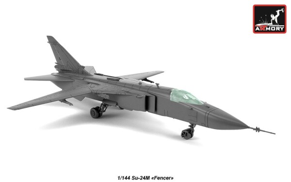 Сборная модель 1/144 Тактический фронтовой бомбардировщик Су-24М на вооружении зарубежных стран детальное изображение Самолеты 1/144 Самолеты