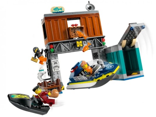 Constructor LEGO City Police Motor Boat and Fraud Shelter 60417 детальное изображение City Lego