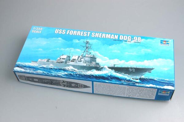 Збірна модель 1/350 Військовий корабель ВМС США Forrest Sherman (DDG-98) Trumpeter 04528 детальное изображение Флот 1/350 Флот