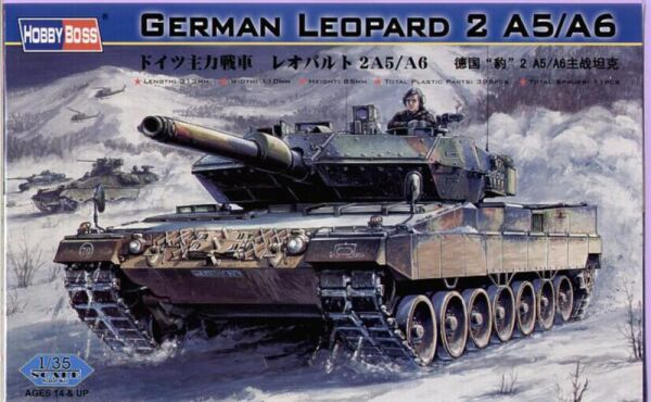 Збірна модель німецького танка Leopard 2 A5/A6 детальное изображение Бронетехника 1/35 Бронетехника