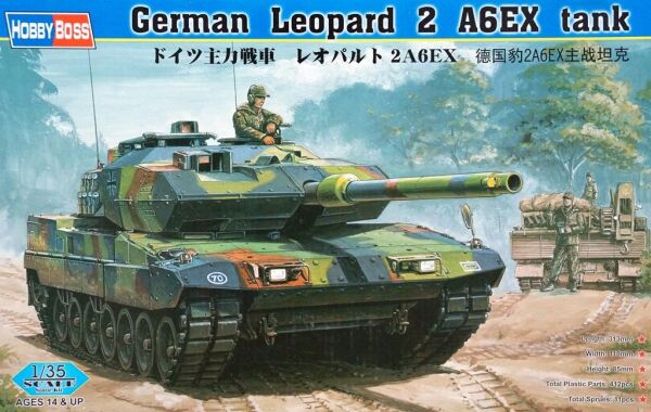 Buildable model of the German tank Leopard 2 A6EX детальное изображение Бронетехника 1/35 Бронетехника