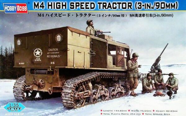 Збірна модель автомобіля M4 HIGH SPEED TRACTOR(3-in./90mm) детальное изображение Бронетехника 1/35 Бронетехника