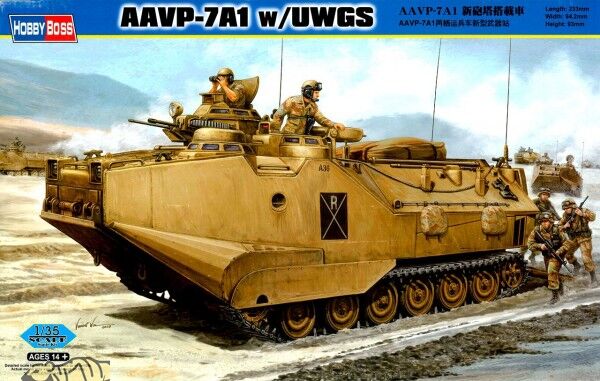 Збірна модель AAVP-7A1 w/UWGS детальное изображение Бронетехника 1/35 Бронетехника