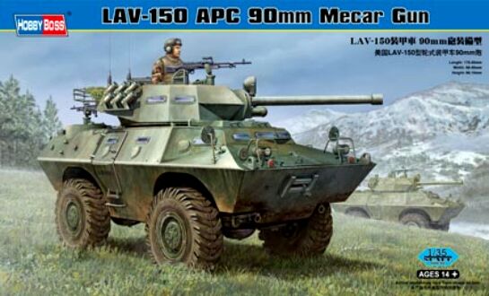 Збірна модель LAV-150 APC 90мм Mecar Gun детальное изображение Бронетехника 1/35 Бронетехника