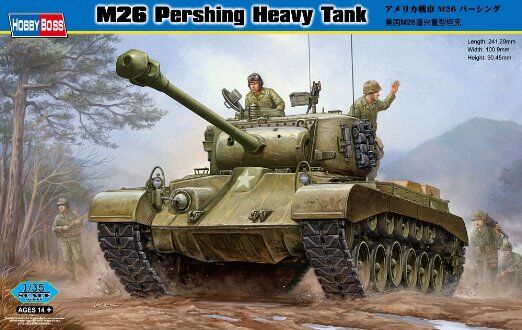 Сборная модель американского танка M26 Pershing Heavy Tan детальное изображение Бронетехника 1/35 Бронетехника
