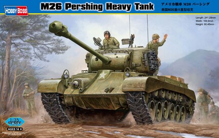 Сборная модель 1/35 Тяжелый танк М26 Першинг ХоббиБосс 82424 детальное изображение Бронетехника 1/35 Бронетехника
