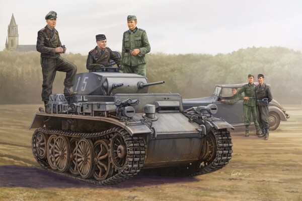 Збірна модель 1/35 Німецький танк PzKpfw I Ausf C (VK 601) HobbyBoss 82431 детальное изображение Бронетехника 1/35 Бронетехника