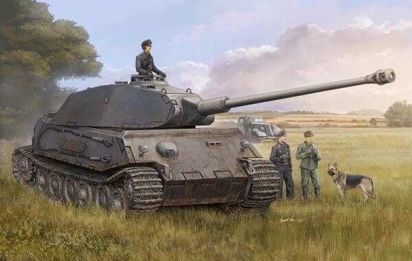 Buildable model of the German tank VK4502 (P) Vorne детальное изображение Бронетехника 1/35 Бронетехника