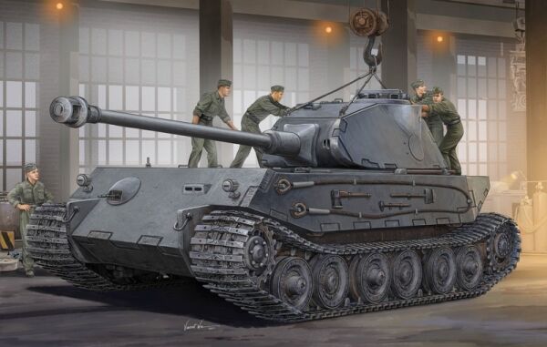 Збірна модель німецького танка VK4502 (P) Hintern детальное изображение Бронетехника 1/35 Бронетехника