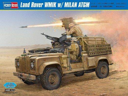 Збірна модель британського автомобіля Land Rover WMIK w/ MILAN ATGM детальное изображение Автомобили 1/35 Автомобили