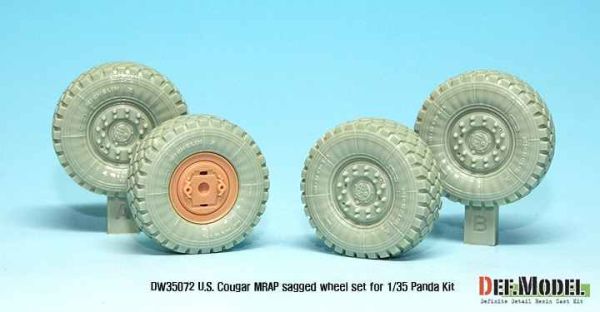  U.S. Cougar 4X4 Mrap Sagged Wheel set  детальное изображение Смоляные колёса Афтермаркет