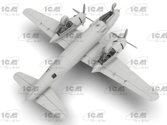 Збірна модель 1/48 Американський/французький бомбардувальник B-26G Marauder ICM 48323 детальное изображение Самолеты 1/48 Самолеты