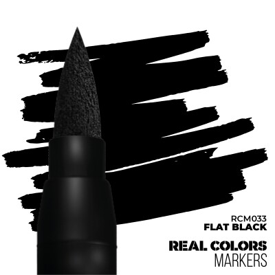 Flat Black – RC Marker RCM 033 детальное изображение Real Colors MARKERS Краски