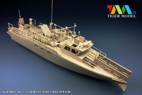 Scale model 1/35 Ship Sweden CB90 Fast Assault Craft 1991-present Tiger Model 6290 детальное изображение Флот 1/35 Флот