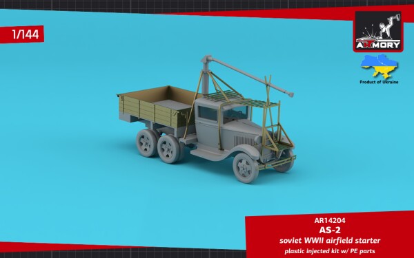 Збірна модель 1/144 Радянський аеродромний стартер АС-2 на шасі ГАЗ-ААА Armory Models Group 14204 детальное изображение Автомобили 1/144 Автомобили