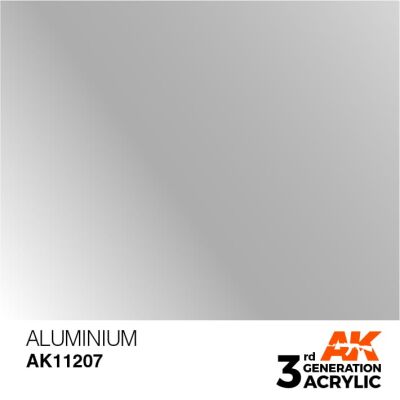 Акрилова фарба ALUMINIUM METALLIC - АЛЮМІНІЄВИЙ МЕТАЛІК / INK АК-Interactive AK11207 детальное изображение Металлики и металлайзеры Модельная химия