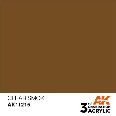 Акриловая краска CLEAR SMOKE STANDARD - ПРОЗРАЧНЫЙ ДЫМ / INK АК-интерактив AK11215 детальное изображение General Color AK 3rd Generation