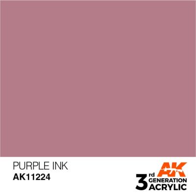 Акриловая краска PURPLE – ПУРПУРНЫЙ / INK АК-интерактив AK11224 детальное изображение General Color AK 3rd Generation