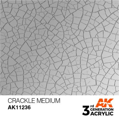 CRACKLE MEDIUM – AUXILIARY / Рідина , яка надає фарбі ефекту &quot;Потріскана&quot; детальное изображение Вспомогательные продукты Модельная химия