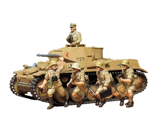 Scale model 1/35 German tank PANZERKAMPFWAGEN II Tamiya 35009 детальное изображение Бронетехника 1/35 Бронетехника
