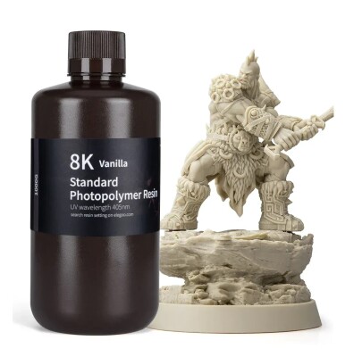 Фотополімерна смола ELEGOO Standard Resin 8K &quot;Vanilla&quot; (ваніль) 1кг детальное изображение Смола для 3D принтеров 3D печать