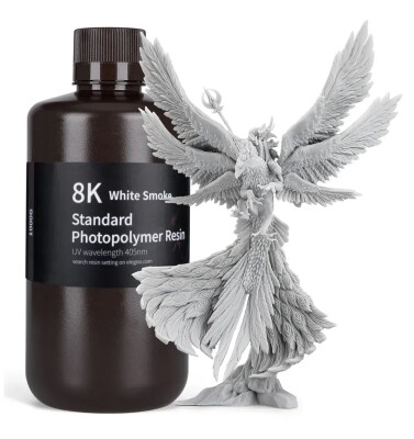 Фотополімерна смола ELEGOO Standard Resin 8K &quot;White Smoke&quot; (Білий дим) 1кг детальное изображение Смола для 3D принтеров 3D печать