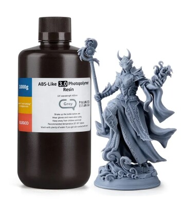 Фотополімерна смола ELEGOO ABS-Like 3.0 resin &quot;Grey&quot; (сіра) 1кг детальное изображение Смола для 3D принтеров 3D печать
