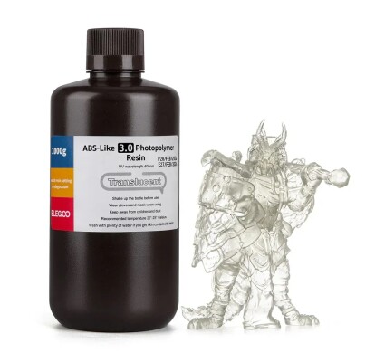 Photopolymer resin ELEGOO ABS-Like 3.0 resin &quot;Translucent&quot; 1kg детальное изображение Смола для 3D принтеров 3D печать