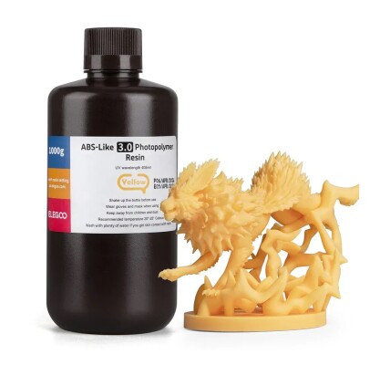 Фотополімерна смола ELEGOO ABS-Like 3.0 resin &quot;Yellow&quot; (жовта) 1кг детальное изображение Смола для 3D принтеров 3D печать