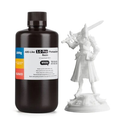 Photopolymer resin ELEGOO ABS-Like 3.0 pro resin &quot;White&quot; 1kg детальное изображение Смола для 3D принтеров 3D печать